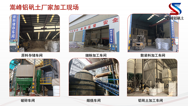 鑄鋼涂料用鋁礬土|熟料|高鋁細(xì)粉|骨料|澆筑料｜鑄造用｜消失膜用鋁礬土廠家加工現(xiàn)場圖