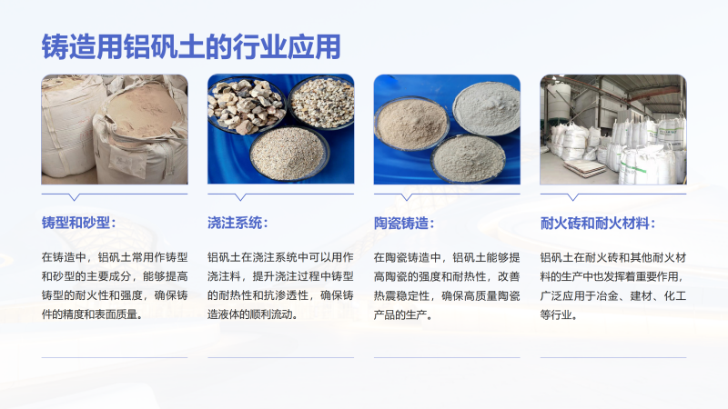 鑄造用鋁礬土|熟料|細(xì)粉|骨料|高鋁｜消失膜用鋁礬土廠家行業(yè)應(yīng)用圖